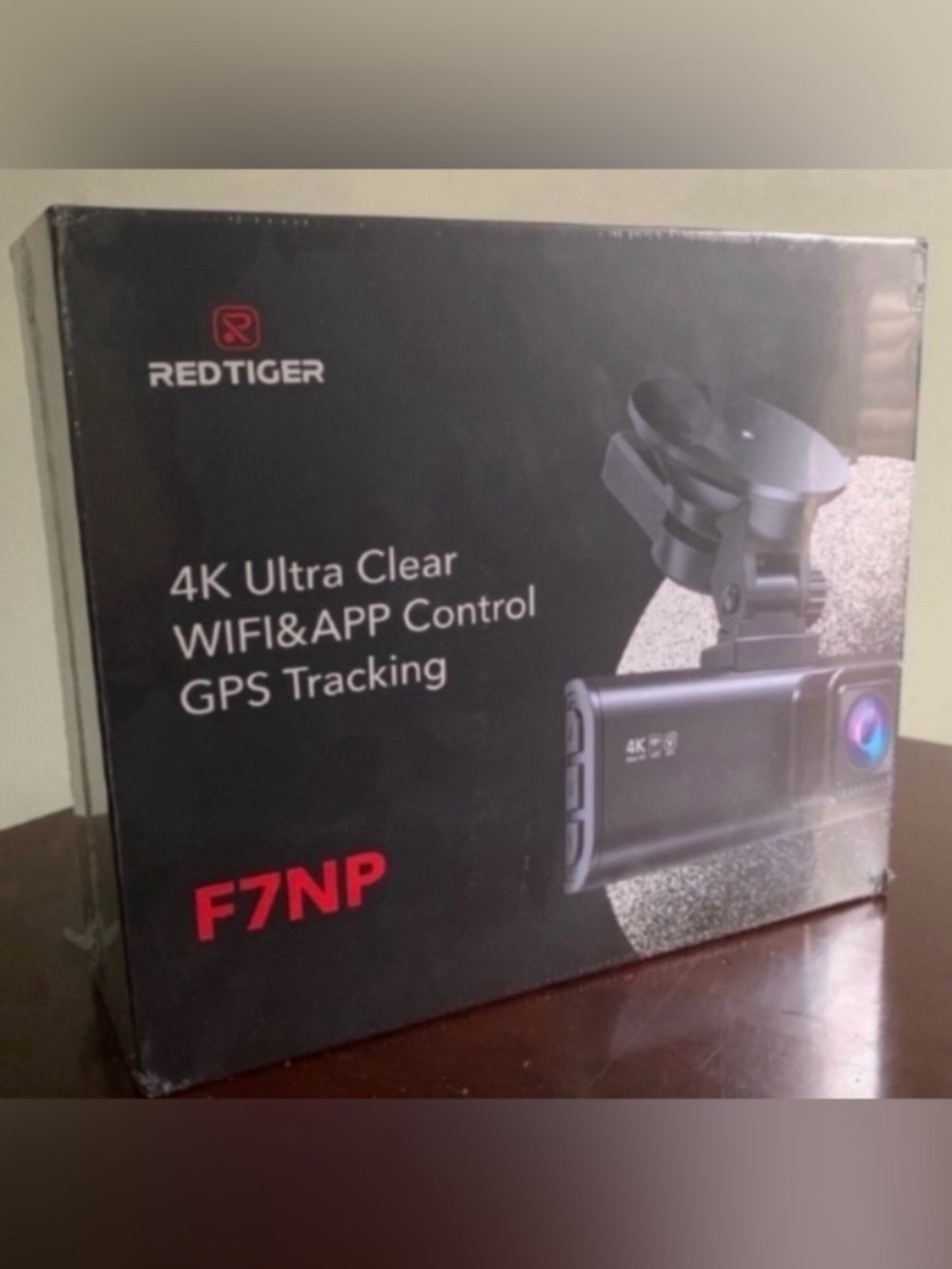 New Factory Sealed RedTiger F7NP 4K Dash Cam - Black